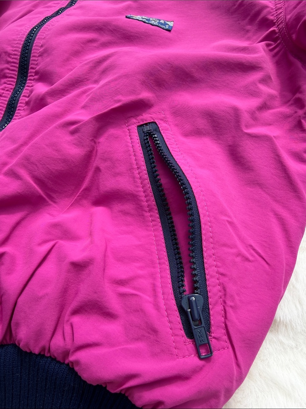 Vintage Eddie Bauer fleece lined windbreaker ski jacket - women’s medium magenta - Picture 5 of 9